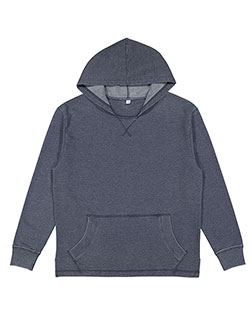 LAT 6936  Adult Vintage Wash Fleece Hooded Sweatshirt