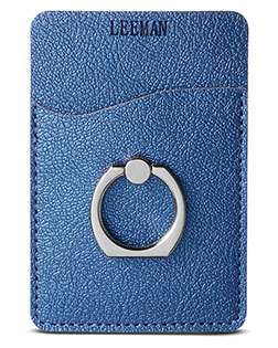 Leeman LG257 Shimmer Card Holder With Metal Ring Phone Stand