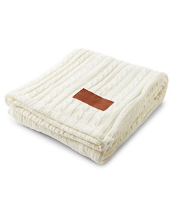 Leeman LG317  Cable Knit Sherpa Throw