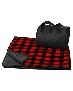 Liberty Bags 8702  Fleece/Nylon Plaid Picnic Blanket