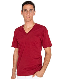 Los Angeles Apparel 24056 USA-Made Fine Jersey V-Neck T-Shirt