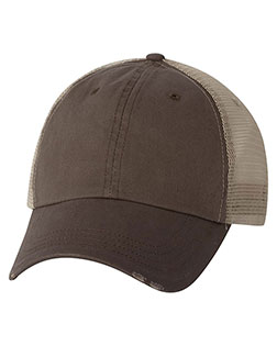 Mega Cap 6887  Frayed-Bill Twill Cap