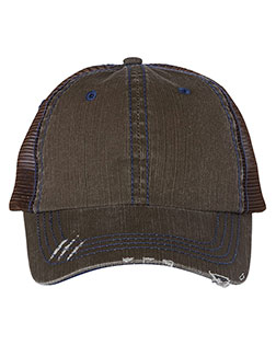 Mega Cap 6990  Herringbone Trucker Cap