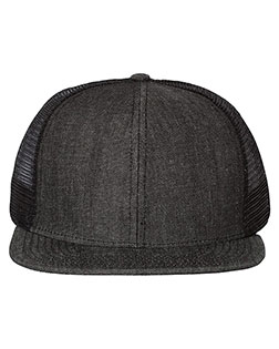 Mega Cap 6997B  Flat Bill Six-Panel Trucker Cap