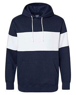 MV Sport 22709 Classic Fleece Colorblocked Hooded Sweatshirt