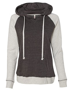 MV Sport W17127  Women’s Harper Raglan Hooded Sweatshirt