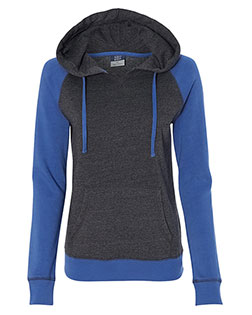 MV Sport W17127  Women’s Harper Raglan Hooded Sweatshirt