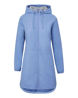 MV Sport W193910 Women's Vintage Hooded Rain Jacket At BigNTallApparel