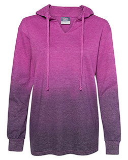 MV Sport W20185  Women's French Terry Ombré Hooded Sweatshirt