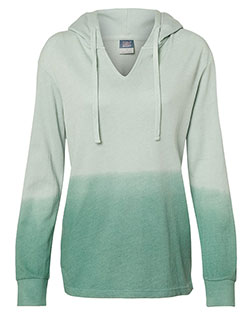 MV Sport W20185  Women's French Terry Ombré Hooded Sweatshirt at BignTallApparel