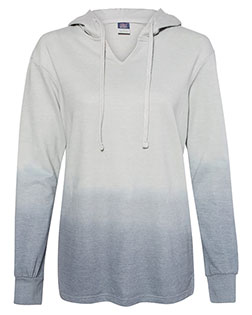 MV Sport W20185  Women's French Terry Ombré Hooded Sweatshirt