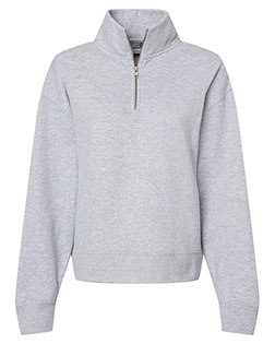 MV Sport W22713 Women's Sueded Fleece Quarter-Zip Sweatshirt
