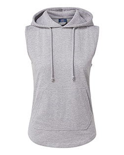 MV Sport W24131 Women's Kinsley Sleeveless Hooded Sweatshirt