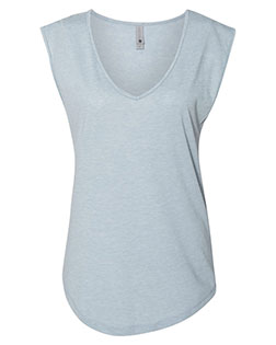 Next Level 5040  Women's Festival Sleeveless Deep V-Neck T-Shirt at BignTallApparel