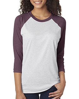 Next Level 6051 Men Unisex Triblend 3/4-Sleeve Raglan