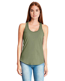 Next Level Apparel 6338 Ladies' Gathered Racerback Tank at BigNTallApparel