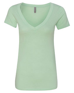 Next Level 6640  Women’s CVC Deep V-Neck T-Shirt