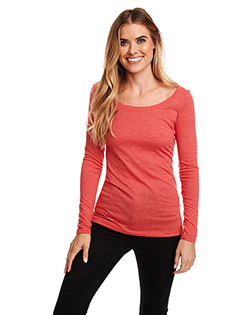 Next Level Apparel 6731  Ladies' Triblend Long-Sleeve Scoop