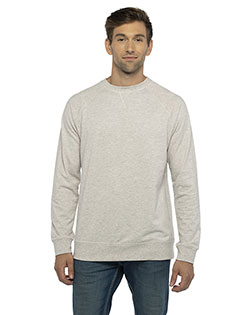 Next Level 9000 Unisex Laguna Raglan Crewneck Sweatshirt In Big & Tall Sizes
