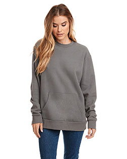 Next Level 9001  Unisex Santa Cruz Pocket Crewneck Sweatshirt