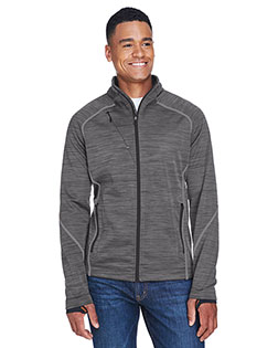 North End 88697 Men 's Flux Mélange Bonded Fleece Jacket