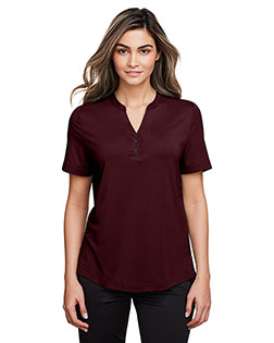 North End NE100W Ladies' Jaq Snap-Up Stretch Performance Polo at BigNTallApparel