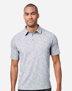 North End NE115 Men's Eclipse Jacquard Polo At BigNTallApparel