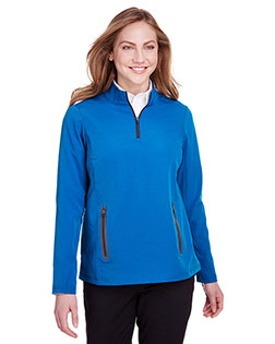 North End NE401W Ladies' Quest Stretch Quarter-Zip at BigNTallApparel