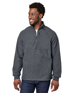 North End NE713 Men's Aura Sweater Fleece Quarter-Zip In Big & Tall Sizes