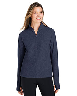 North End NE725W  Ladies' Spirit Textured Quarter-Zip