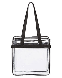 OAD Clear Tote with Zippered Top