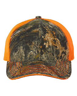 Outdoor Cap CGWM301  Washed Brushed Mesh-Back Camo Cap