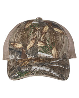 Outdoor Cap CGWM301  Washed Brushed Mesh-Back Camo Cap