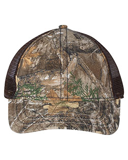 Outdoor Cap CWF310  Mesh-Back Camo with Flag Undervisor Cap