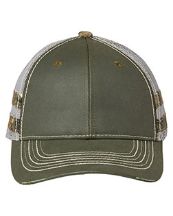 Outdoor Cap HPC400M  Frayed Camo Stripes Mesh-Back Cap