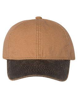 Outdoor Cap HPK100  Weathered Canvas Crown with Contrast-Color Visor Cap