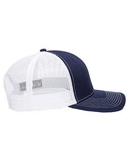 Outdoor Cap OC771  Structured Trucker With Solid Mesh Back Hat at BigNTallApparel