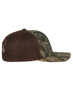 Outdoor Cap OC771C Structured Camo Trucker With Solid Mesh Back Hat at BigNTallApparel