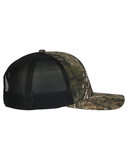 Outdoor Cap OC771C Structured Camo Trucker With Solid Mesh Back Hat at BigNTallApparel