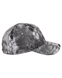 Outdoor Cap TAC600  Unstructured Camo With Flag Hat at BigNTallApparel