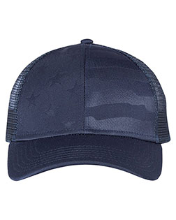 Outdoor Cap USA750M  Debossed Stars and Stripes Mesh-Back Cap