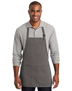 Port Authority Medium-Length Two-Pocket Bib Apron. A601