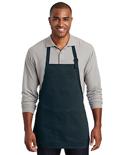 Port Authority Medium-Length Two-Pocket Bib Apron. A601