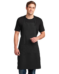 Port Authority Easy Care Extra Long Bib Apron with Stain Release. A700 at BignTallApparel