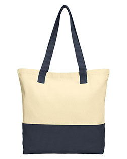 Port Authority Colorblock Cotton Tote. BG414