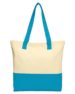 Port Authority Colorblock Cotton Tote. BG414