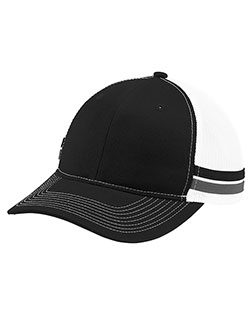 Port Authority Two-Stripe Snapback Trucker Cap. C113