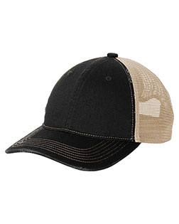 Port Authority Distressed Mesh Back Cap C600