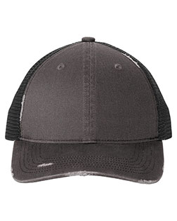 Port Authority Distressed Mesh Back Cap C600