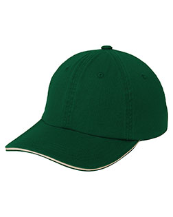 Port Authority Signature C830 Sandwich Bill Cap With Striped Closure at BigNTallApparel